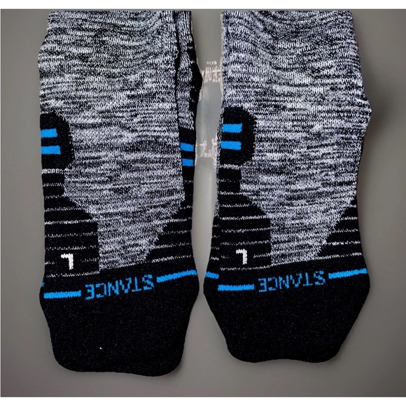 Stance Mid Wool Crew Performance Socks Men’s Medium 6-8.5 Black 2 Pair - New - Picture 3 of 9